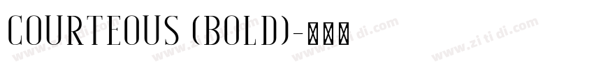 Courteous (Bold)字体转换